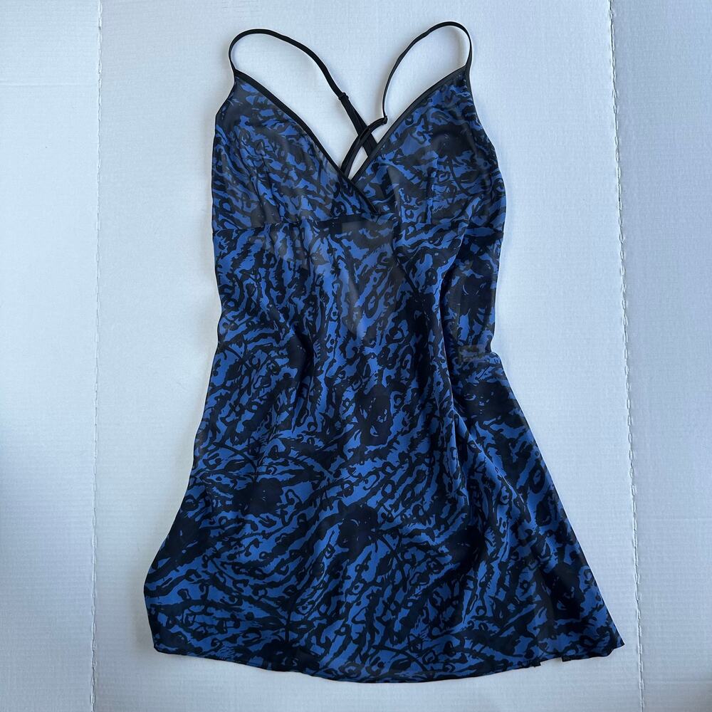 L 90s VTG Victoria’s Secret Collection Animal Print Slip Dress Sexy Coquette Y2K